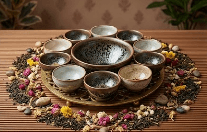 Chén gốm men mờ