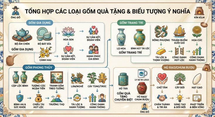 ý nghĩa từng loại gốm làm quà tặng có ý nghĩa gì